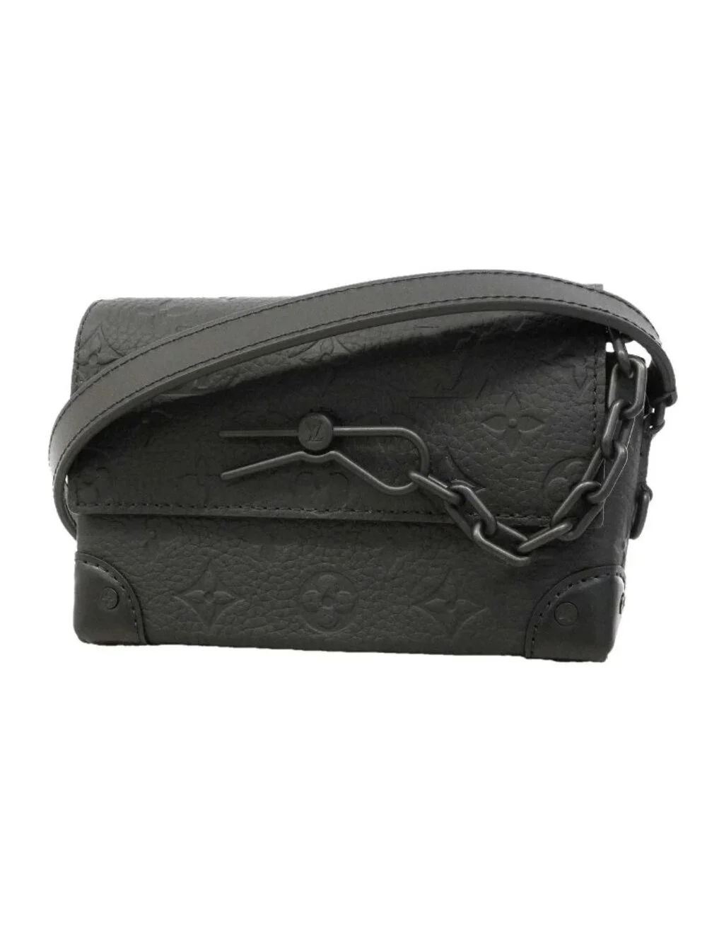 Louis Vuitton Shoulder Bag Monogram Taurillon Steamer Wearable Wallet Noir